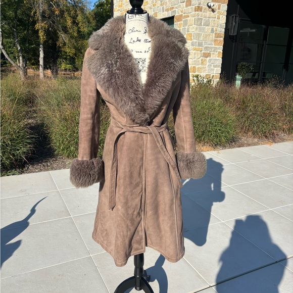 Vintage 70’s Penny Lane Shearling Coat - Made in Spain- small - Picture 1 of 6